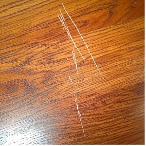 Furniture and equipment scratch floors and surfaces