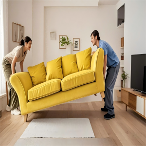 Teflon sliders help you move heavy furniture to anywhere you want