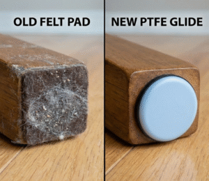 felt pads vs. ptfe glides
